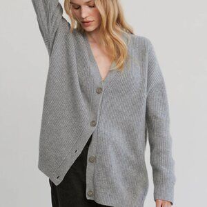 Jenni Kayne Cashmere Cocoon Cardigan Heather Grey NWOT XXS